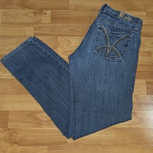 Kut From The Kloth Straight Leg Stretch Jeans Womens Size 4 Distressed